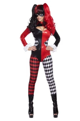 Adult Villainous Vixen Women Catsuit Costume  Womens Super Hero Costumes  - Photo 1/2