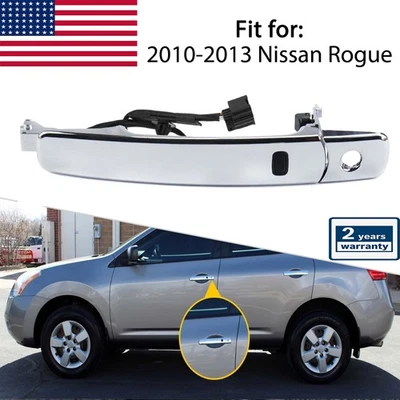 Repuesto manija puerta cromada exterior delantera izquierda coche Nissan Rogue 2010-2013 Foto 1 de 4