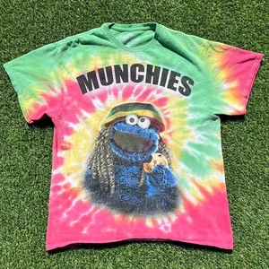Camiseta Cookie Monster Munchies Tie Dye Talla Grande - Imagen 1 de 6