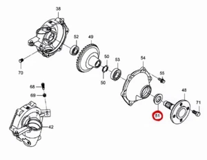 4265163M91 Massey Ferguson GC2410 GC2600 GC2610 MFWD Front Axle Outer Seal - Picture 1 of 3