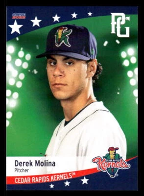 Derek Molina 2022 Choice Cedar Rapids Kernels #20   Cedar Rapids Kernels - Image 1 of 2