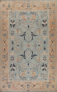 Light Blue Sultanabad Ziegler Vegetable Dye hand-knotted Area Rug 10'x14' Carpet - Picture 1 of 12