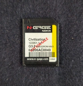 Civilization Gold Master Review Cart Only (Not For Sale) Nokia N-Gage Tested - Picture 1 of 4