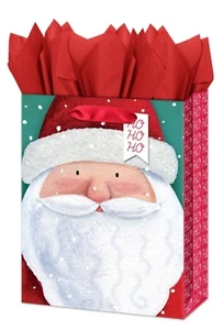 Bolsa de regalo mediana - Lindo Santa con detalles brillantes - Imagen 1 de 1