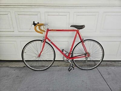 Bicicleta de carretera Bridgestone 450 1987 rojo brillante, acero CR-MO, 60 cm Foto 1 de 4