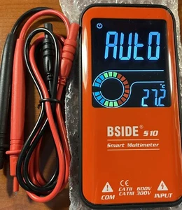 BSide DVM Multimeter S10 (Includes AA Batteries) - Red - Picture 1 of 1