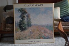 Claude Monet print with nicely framed, Mid Century, with label. Beautiful