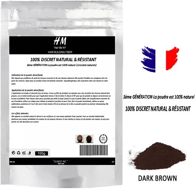 Top Poudre de Cheveux 3éme Génération Hair Fiber, Densifiant Kératine, Recharge