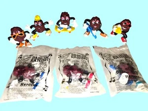 Hardees Vintage California Raisins Dancin Lot of 8 Raisins 3 Sealed and 5 Open - Picture 1 of 1