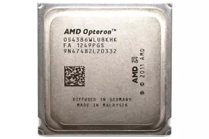 AMD 3.1-3.8GHz 8-Core Opteron 4386 (95W) OS4386WLU8KHK Socket C32 Seoul CPU - Picture 1 of 1