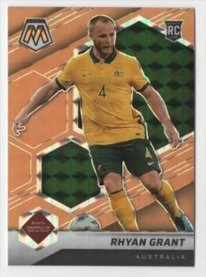 2021 Panini Mosaic World Cup Orange Fluorescent RC Rhyan Grant Australia #150 - Image 1 of 2