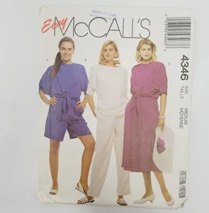 McCall's 4346 Sewing Pattern Misses Top,Skirt,Pants and Shorts Size Medium - Picture 1 of 3