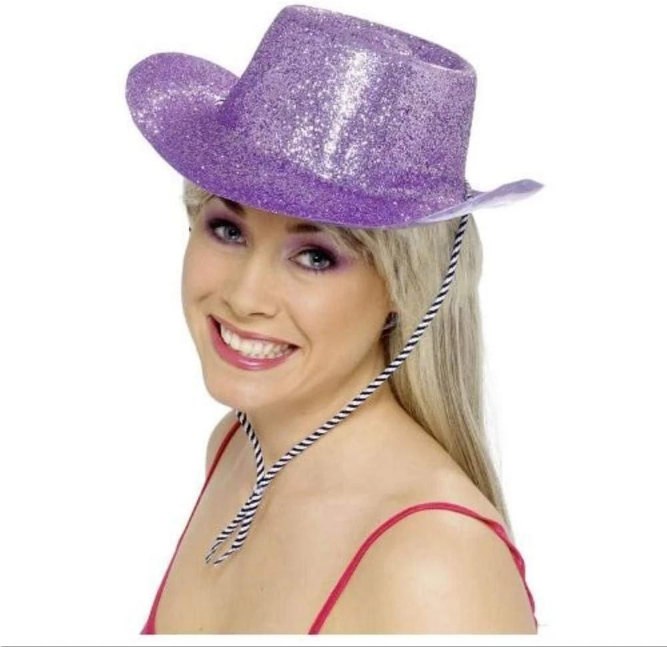 Sombrero de vaquero brillante - púrpura Foto 1 de 1