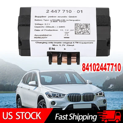 New Fits For BMW Battery auxiliary vehicle 84102447710 / 84-10-2-447-710 Battery Foto 1 de 4