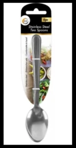 6pc Stainless Steel Tea Spoons Premium Quality Fast Dispatch - Picture 1 of 1