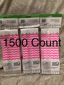Pulseras Tyvek rosa 1500 unidades fiesta recaudación de fondos evento club bar entrada reentrada - Imagen 1 de 2