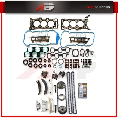 Juego de juntas de culata y kit de cadena de distribución para 2007-2008 Saturn Outlook GMC Acadia 3,6 L Foto 1 de 4