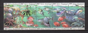 Nouvelle-Zélande 1993 poisson coquillage crustacé 10 timbres neufs /TE3643 - Imagen 1 de 1