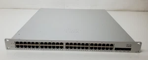 UNCLAIMED Cisco Meraki MS320-48 48 Port Gigabit Switch 4 Port SFP+ - Picture 1 of 7