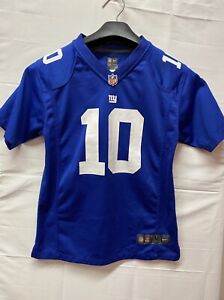 New York Giants Eli Manning #10 NFL Nike Jersey blue T-Shirt Youth Size Large