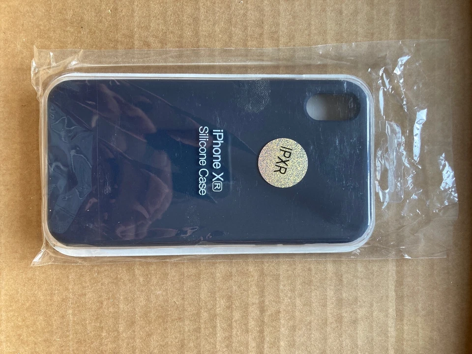 Custodia per Apple iPhone XR Cover TPU Silicone ORIGINALE NERO INCHIOSTRO - Immagine 1 di 1