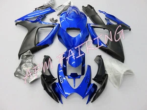 Blue Matte Black ABS Injection Mold Bodywork Fairing Kit for GSXR600/750 2006-07 - Picture 1 of 10