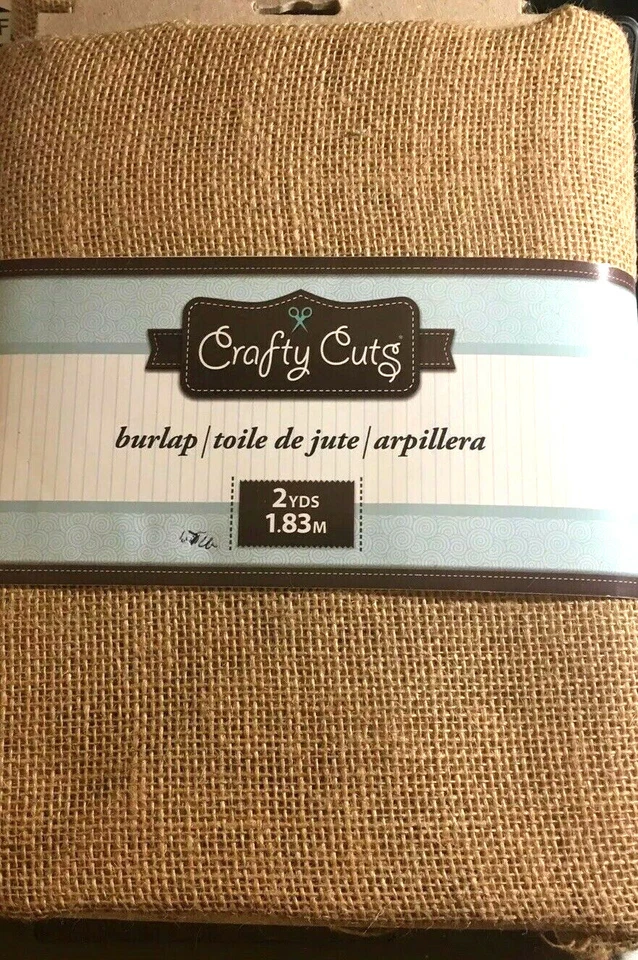 Crafty Cuts Burlap Fabric 1.5yds 1.37m 100% Jute 54in x 47in (137.2cm x 119.4cm) - Image 1 of 3
