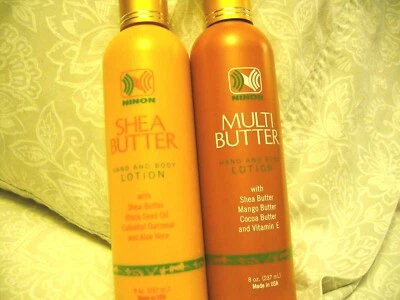 Hand & Body Lotions Moisturizers Shea Butter & Multi-Butter Aloe -8 oz Bottles - Image 1 of 4
