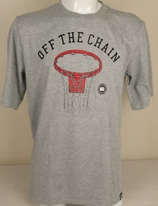 Men's NBL Off The Chain Grey T Shirt Size L VGC Officially Licensed Product - Picture 1 of 6
