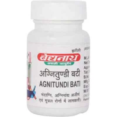 Baidyanath Agnitundi Vati 80 tablets Weak Digestion, Indigestion, Flatulence FS