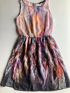 Sundress Women's Size Small Zara Watercolor & Ikat Trafaluc Collection - Picture 1 of 12