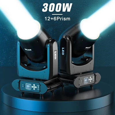 300W LED 18Prism Moving Head Light Beam Stage DMX Spot Disco Party DJ Lighting - Image 1 of 4