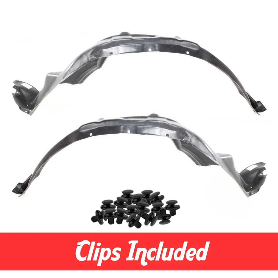 Juego de forro de guardabarros delantero con clips para Toyota Tundra 2000-2006 2001-2004 Sequoia Foto 1 de 4