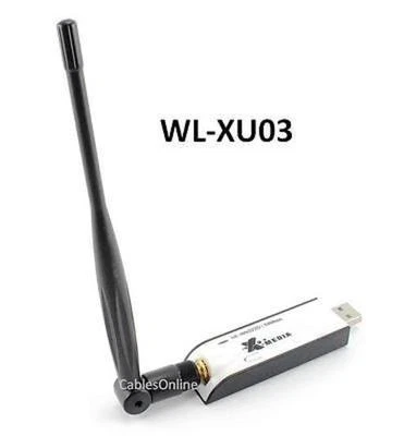 Wireless-G 54Mbps USB 2.0 Network Adapter w/ 5dBi Antenna, X-Media NE-WN322D - Image 1 of 4