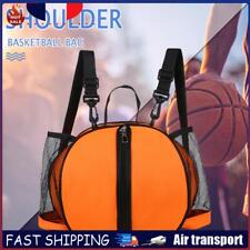 Mesh Basketball Bag Portable Basketball Pouch for Outdoor Sports (Orange) FR