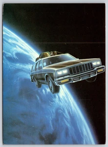 Postal Stationwagon Orbiting Earth Ultimate Vacation Mark Maxwell 1989 UNP 4x6 - Imagen 1 de 2