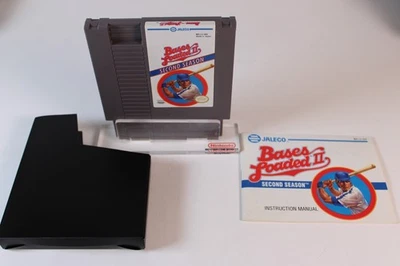 Bases Loaded II 2 Segunda Temporada (Nintendo NES) Juego, Manual, Funda, Probado Foto 1 de 4