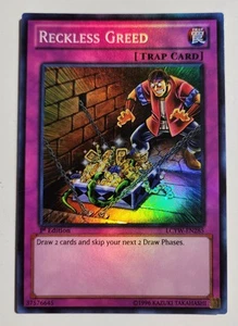 Yugioh • Reckless Greed LCYW-EN285 • 1st Edition Super Rare - Picture 1 of 4