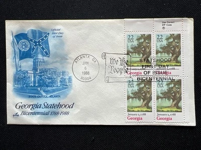 2339 Constitution Ratification Series Georgia FDC Jan 6 1988 Atlanta GA - Image 1 of 2