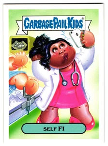 Self Fi GPK 2016 Garbage Pail Kids Mindy Project TV Parody Sticker - Picture 1 of 2