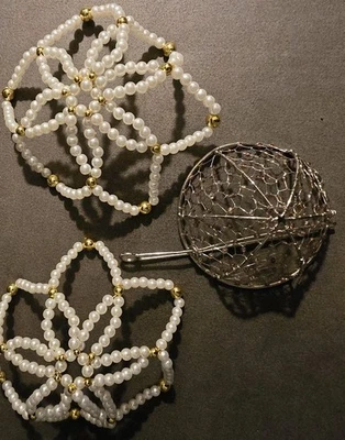 Porta moños de pelo vintage envolturas jaula accesorio clásico imitación perla sin alfileres Foto 1 de 4