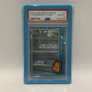 Topps 2022 Star Wars Sapphire No. 41 Facing Deadly Chasm Psa 10 - Picture 1 of 2