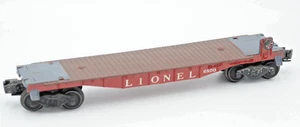 Lionel 6800 Red Flat Car - No Stakes or Load Excellent Condition - Picture 1 of 13