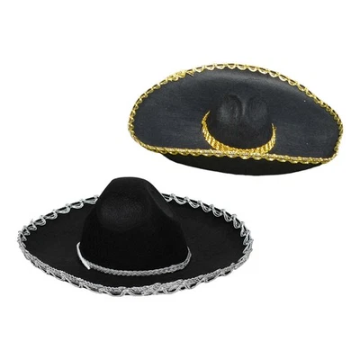 Cappello da cowboy western con cravatta e tesa larga per spettacoli di - Immagine 1 di 2