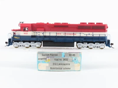 HO Scale Athearn EL Erie Lackawanna SD45 Diesel Locomotive #3632 CUSTOM  - Image 1 of 4