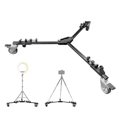 LS Camera & Camcorder Tripod Dolly Wheels, Safety Lock Professional Studio Use - image 1 of 2
