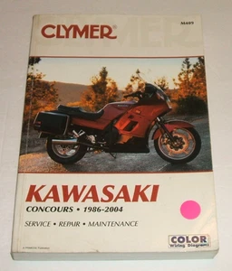 Manual de servicio Kawasaki Concours 1000 Gtr Zg 1986-2004 taller de reparación Clymer M409 - Imagen 1 de 7
