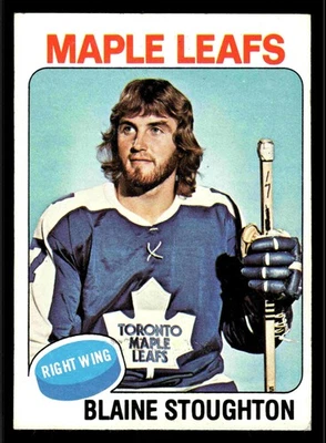 1975-76 Topps Blaine Stoughton #265 - Toronto Maple Leafs - Image 1 of 2