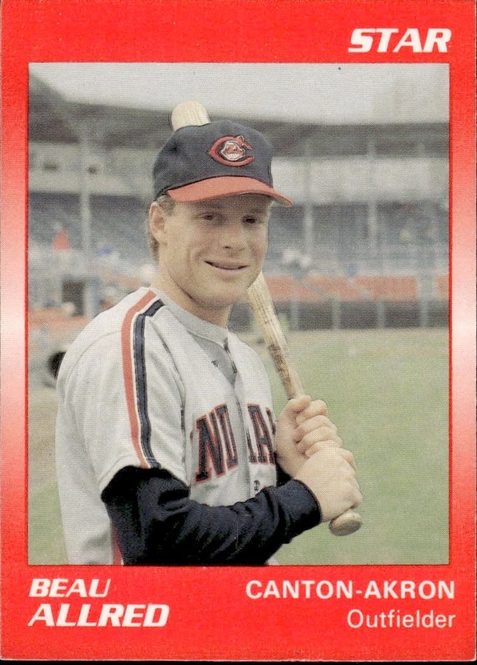 1989 Star Minor League - #154 Beau Allred (RC), CANTON-AKRON INDIANS - Image 1 of 2