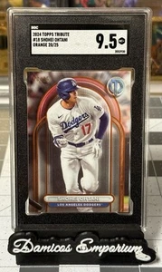 2024 Topps Tribute #18 Shohei Ohtani Orange 20/25 SGC 9.5 - Picture 1 of 2